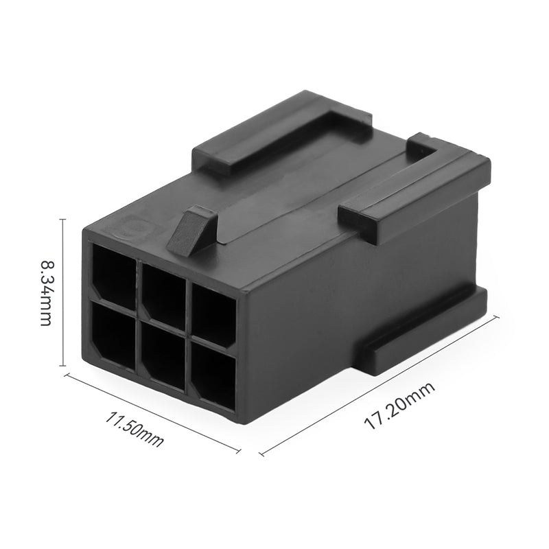 JRready JRN009 6 Pin 6 Circuits Molex 3.0 Pitch Micro-Fit Connector Kit Male Female Receptacle Housing Plug Wire Connector 20-24AWG Terminals Pin Sockets(20 Sets)