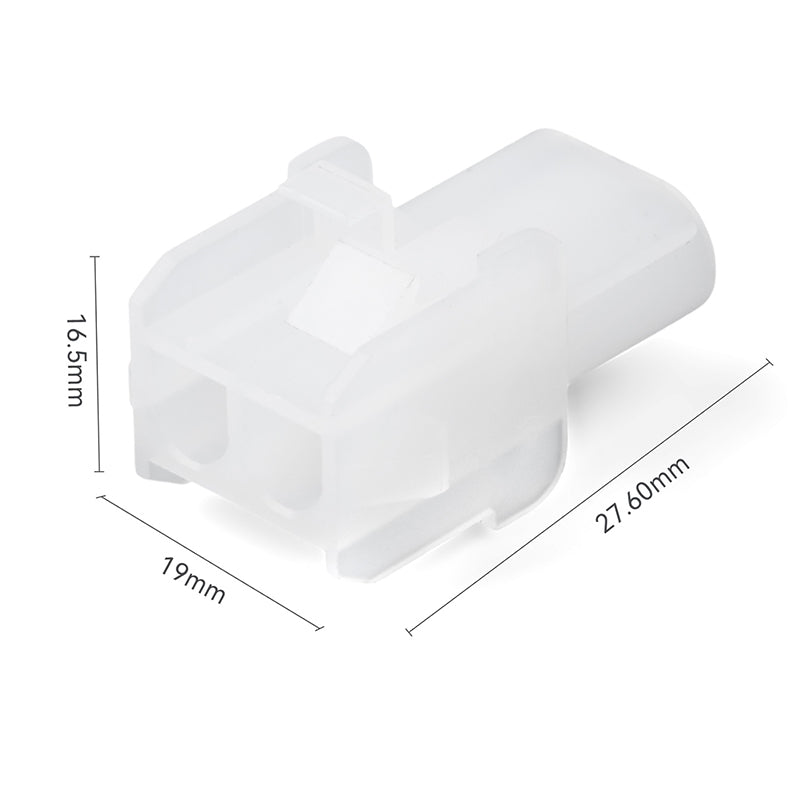 JRready MOLEX Connector JRN001 2 Pin (20Matched Sets), 2.13mm Diameter Sockets 14-20 AWG, Compatible with Molex MLX Power Connector, 6.35mm Pitch, Free Hanging(20 sets)