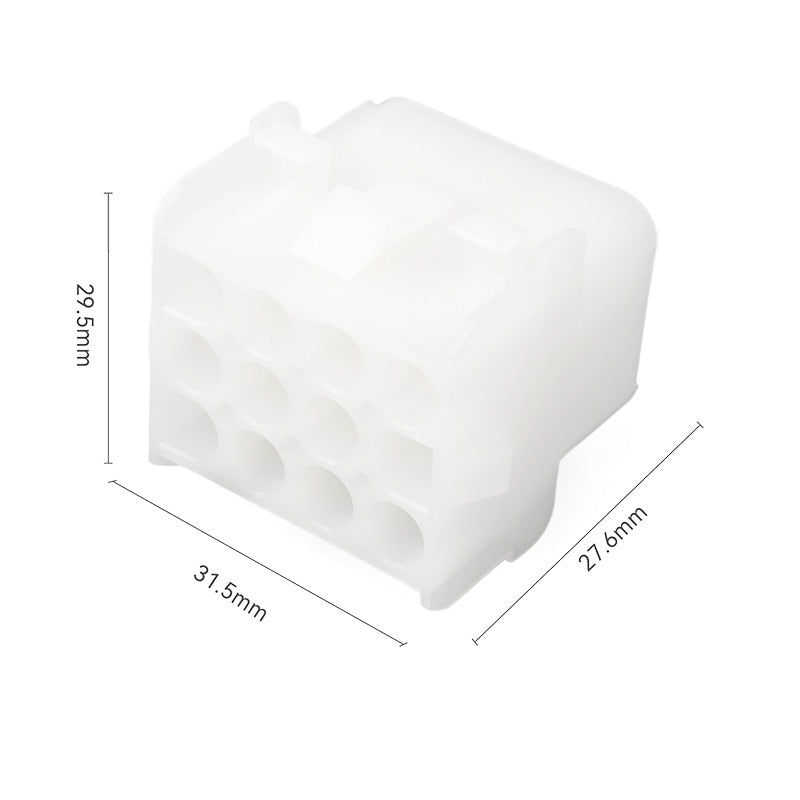 JRready MOLEX Connector JRN001 12 Pin (20Matched Sets), 2.13mm Diameter Sockets 14-20 AWG, Compatible with Molex MLX Power Connector, 6.35mm Pitch, Free Hanging(20 sets)