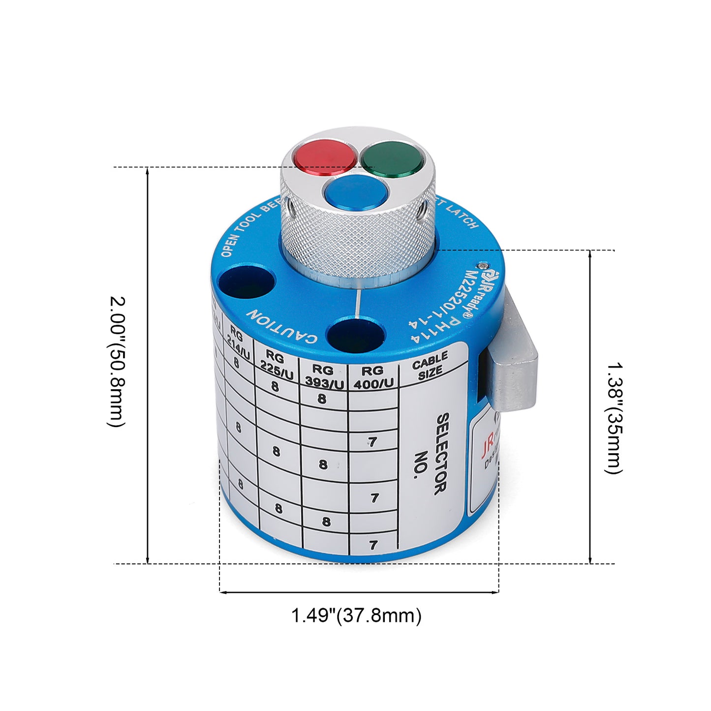 JRready TH286 / PH114 M22520/1-14 Turret Head Use With JRD-ASF1 M22520/1-01 Crimp Tool