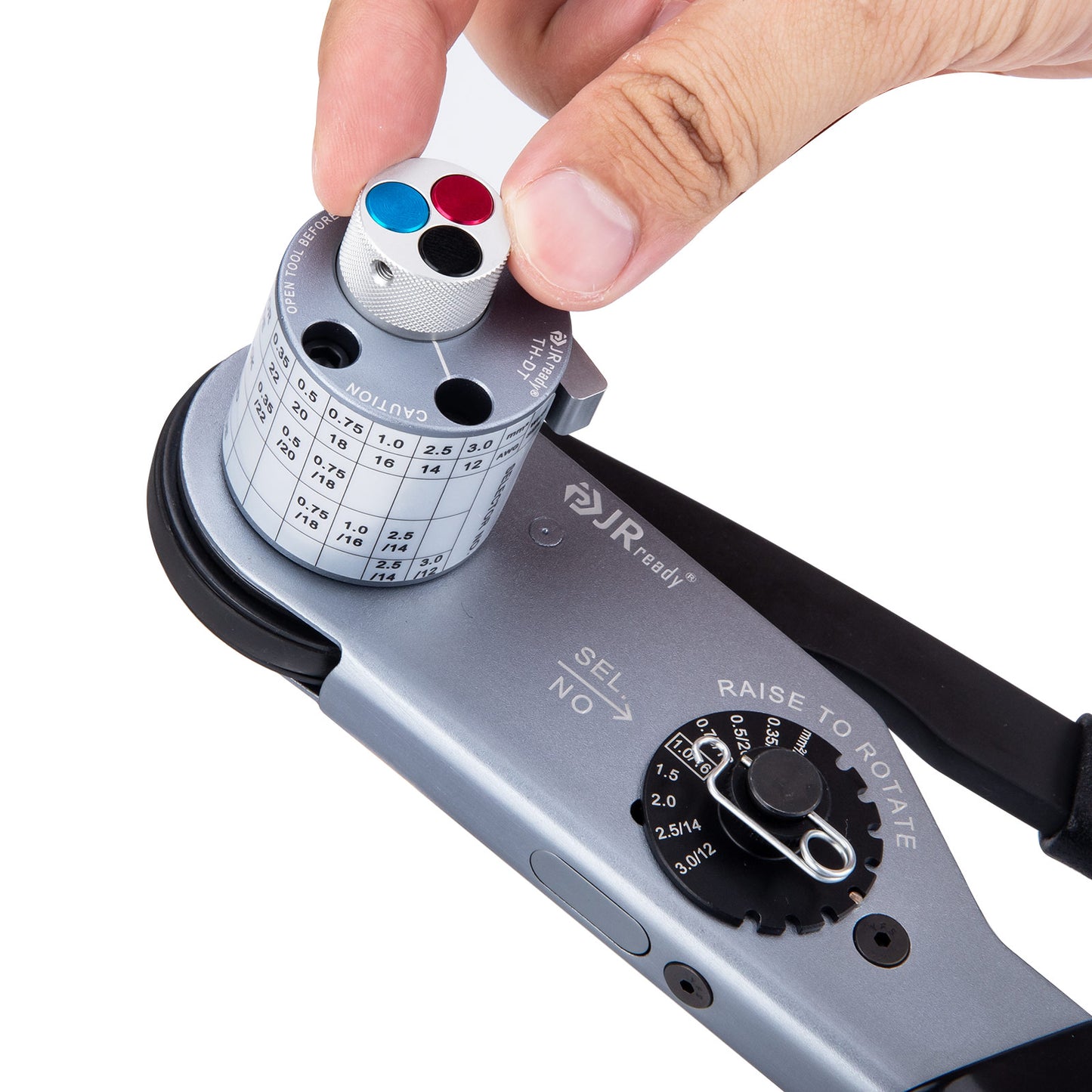 JRready ST2158 KIT: JRD-DT2 Deutsch Crimper with TH-DT Turret Style Positioner for Deutsch Solid Barrel Contact 12 16 20 Deutsch DT, DTM, DTP Connectors, 12-22AWG