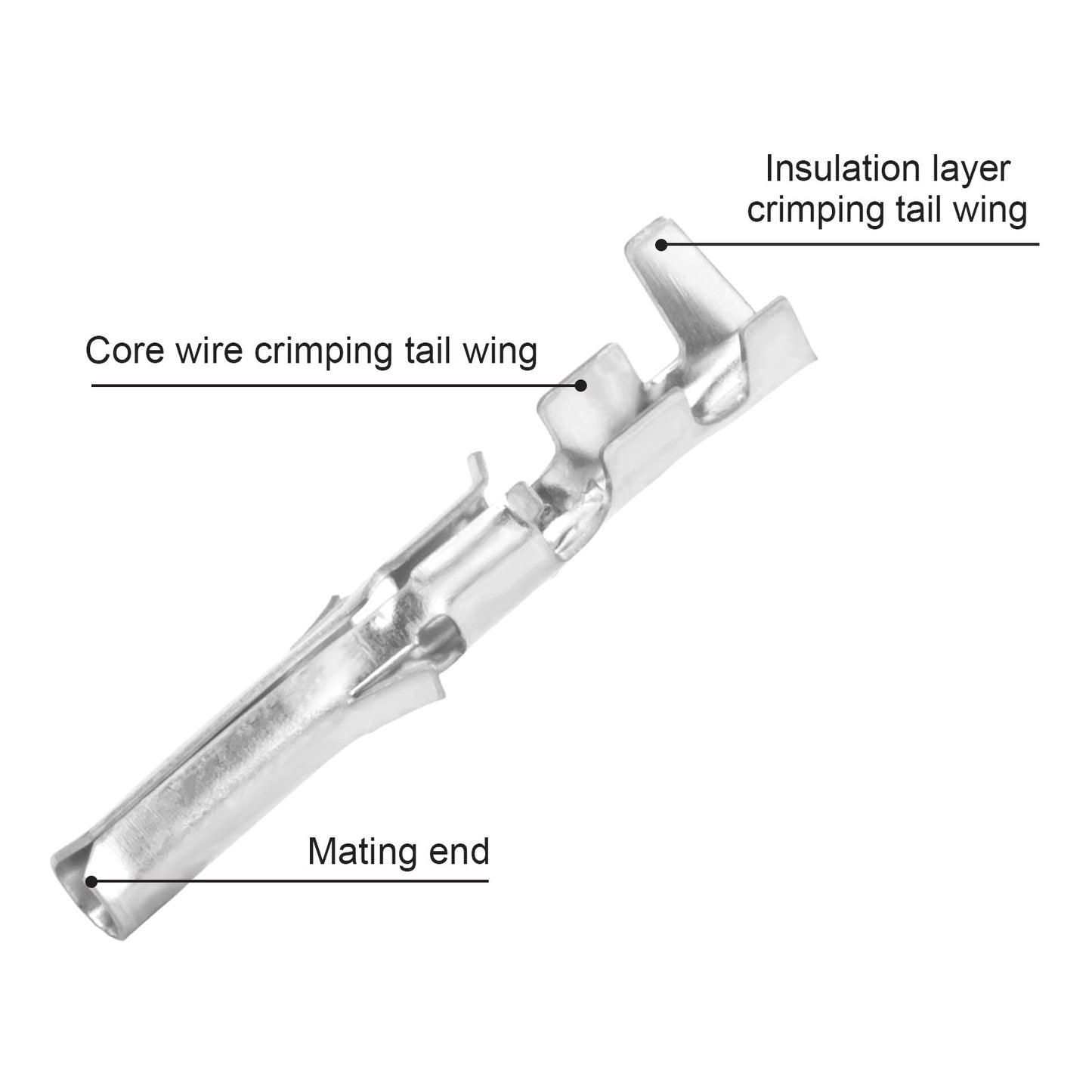 JRready ST6578 JRN003 .062" Molex Compatible Terminal Kit, Crimp Terminals Auto Electrical Wire Connectors, Pin JRN003-TBM/ Socket JRN003-TBF Terminals for 18-24 AWG Wire Size (100 Sets)
