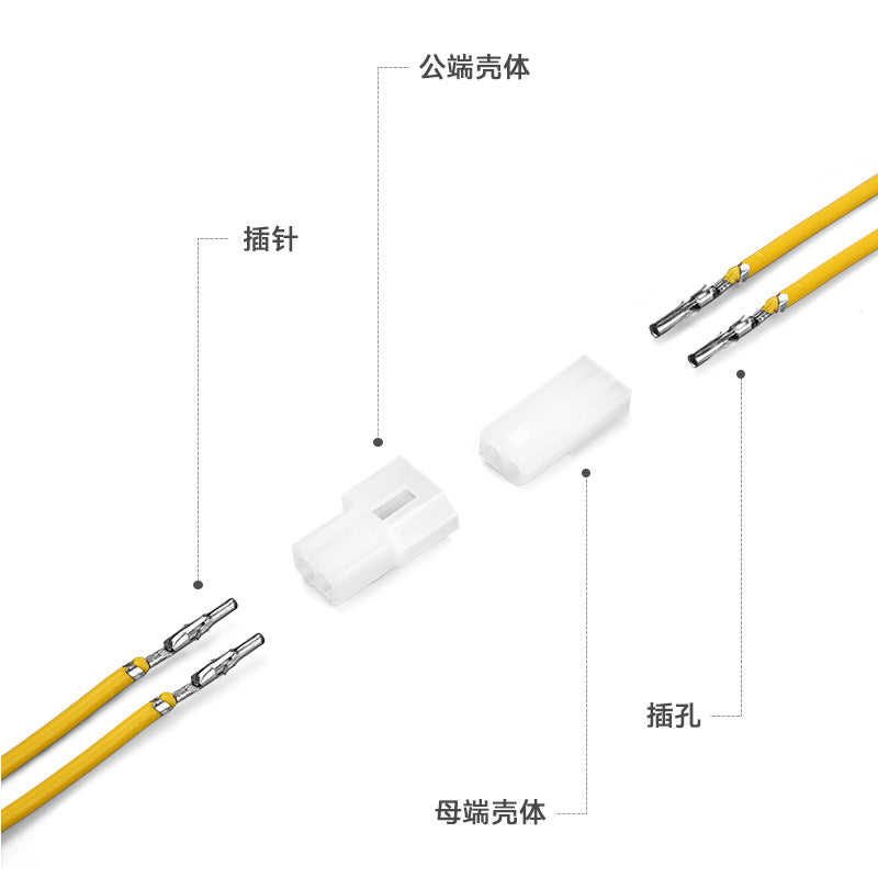 JRready JRN003 2 Pin 20Pairs Molex Connector Kit 062" 2 Circuits Connector Housing 3.68mm Pitch Crimp Terminals 18-24AWG Pins Sockets Standard Molex 03061023 03062023 Wire Connectors