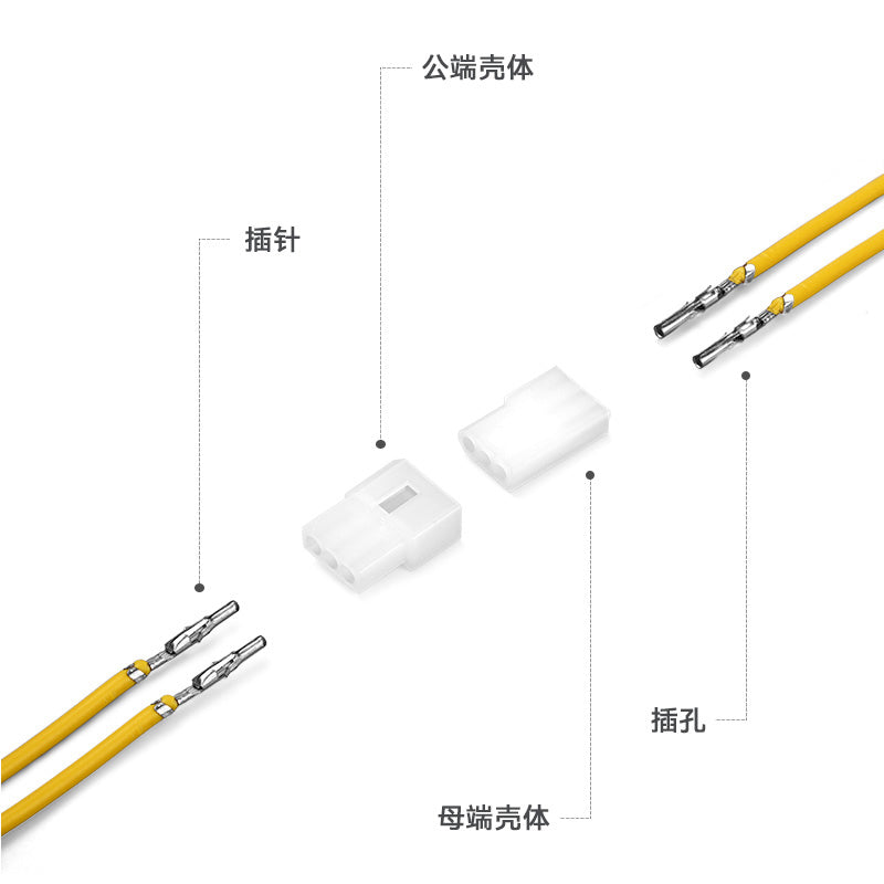 JRready JRN003 3 Pin 20Pairs Molex Connector Kit 062" Male Female Receptable Plug Power Electrical Connectors 18-24AWG Crimp Terminal Contact Standard Molex 062" 03061032 03062032(20 sets)