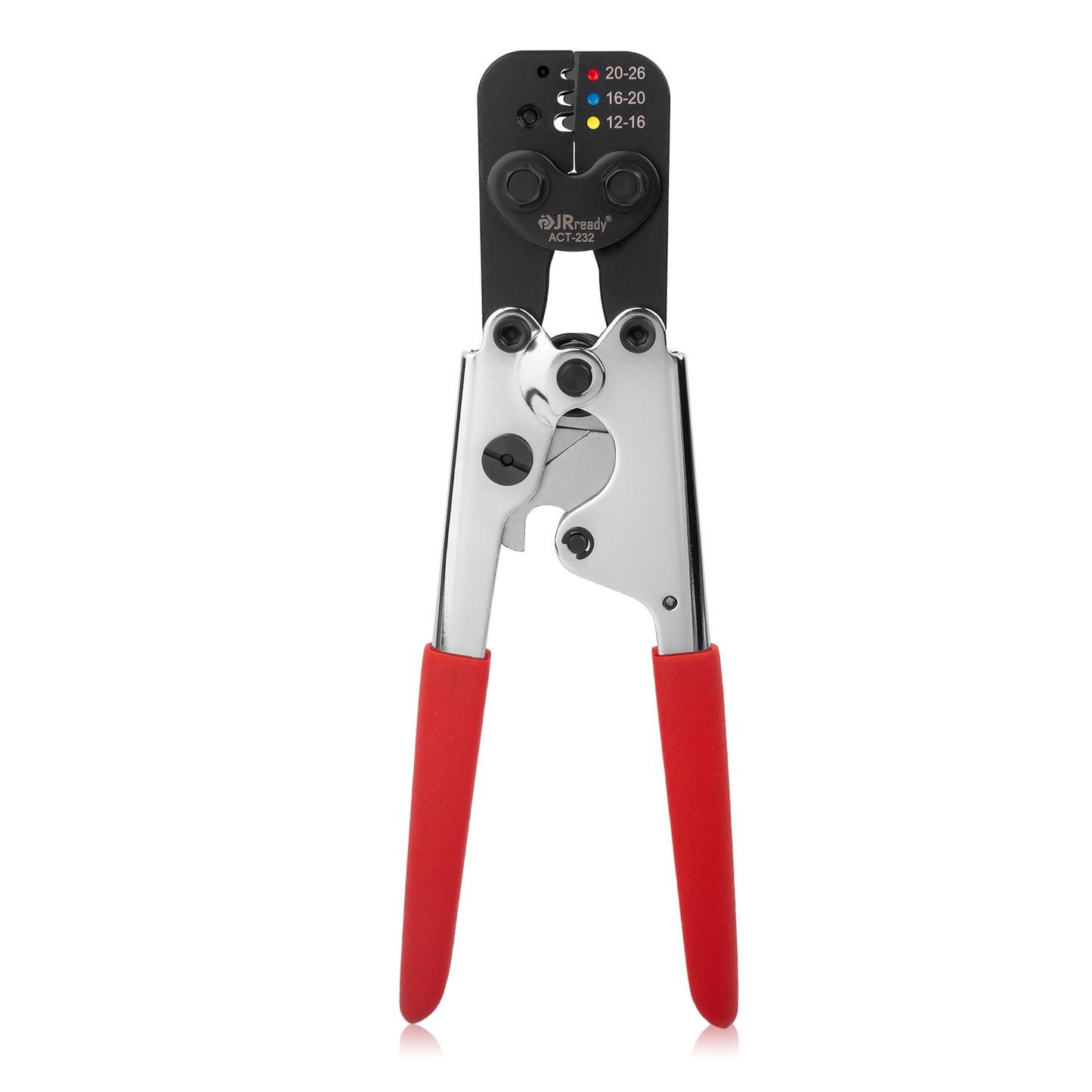 JRready CRIMP TOOL KIT: ACT-232(RED) (M22520/37-01 AD-1377) Crimp Tool & G411 Gage (M22520/39-01) for Crimping M81824/1,6,7,8,9,10,11,13,14 Heat Shrinkable Splices