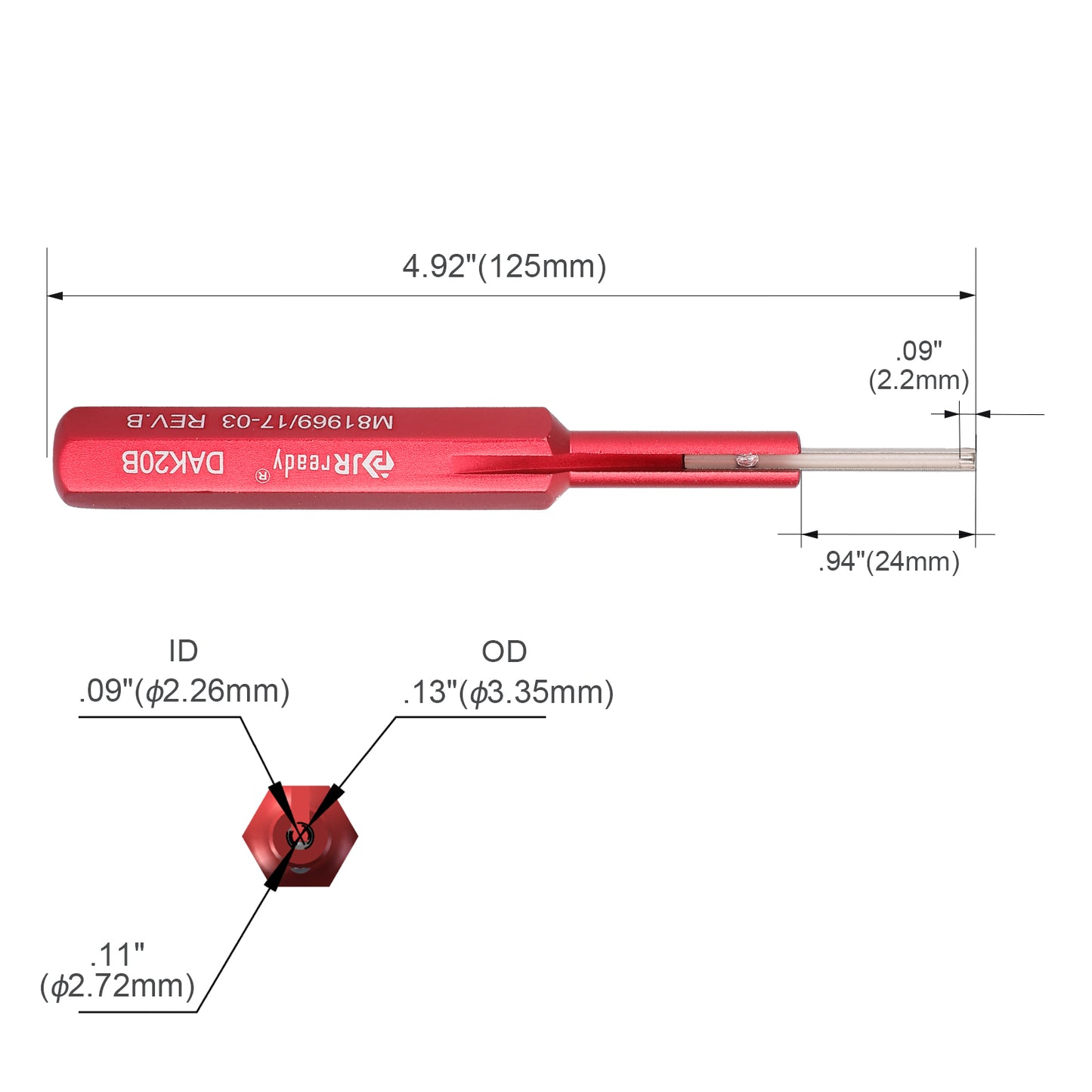 JRready DAK12B/DAK16B/DAK20B M81969 Installing Tools