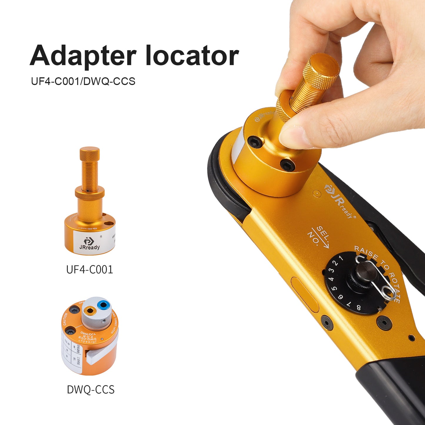 JRready ACT-M300 (YJQ-M300 M300BT) Mid-Current Range Adjustable Crimp Tool 6-14AWG (13.3-2.075mm²)