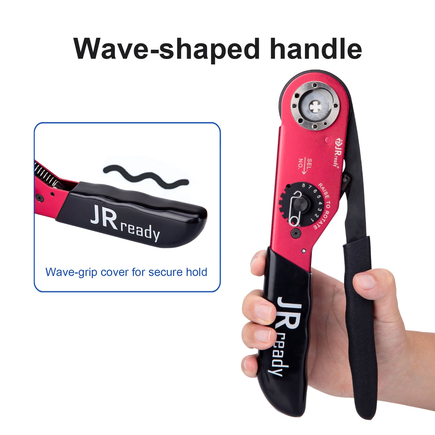 JRready ACT-M309 (YJQ M309) Mid-Current Range Adjustable Crimp Tool 8-18AWG (8.37-0.8107mm²)
