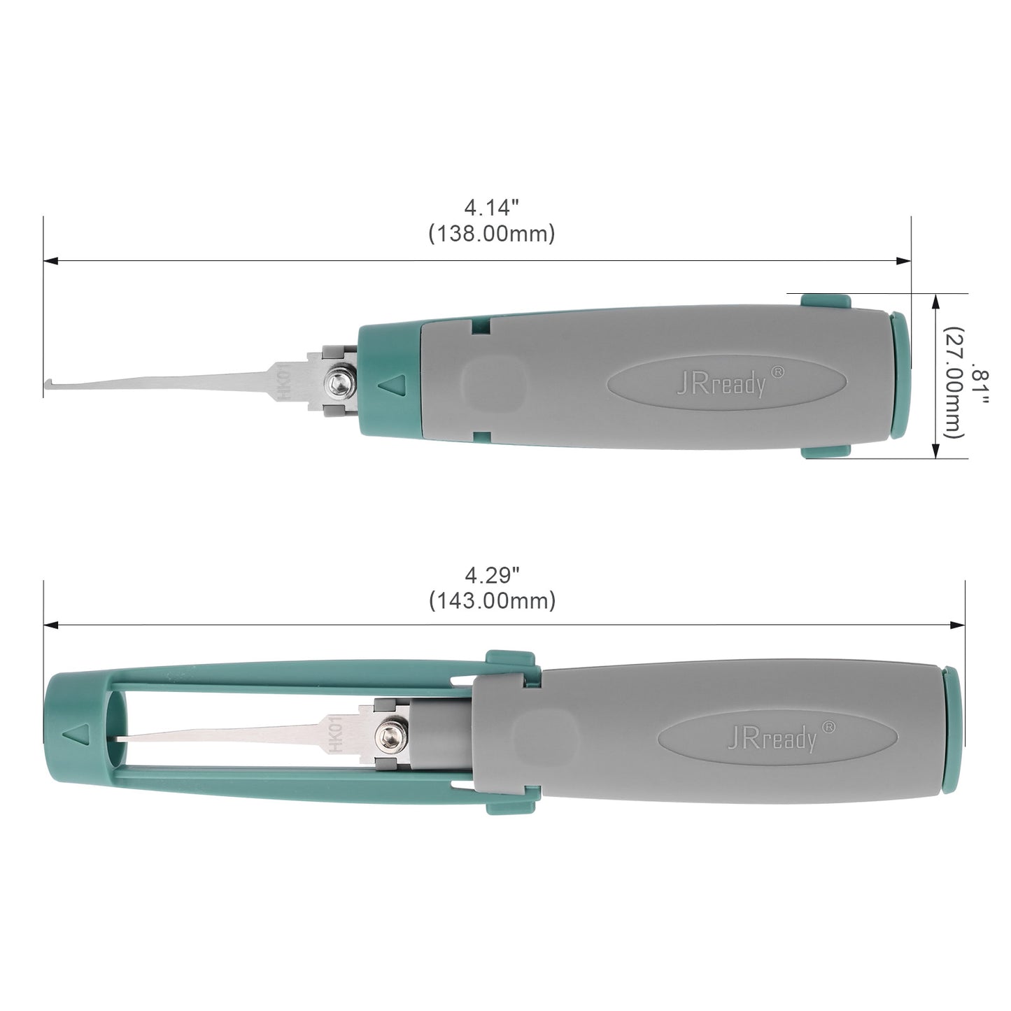 JRready JRconDRK-HK01 Hook-Type Terminal Extraction Tool for AMP Superseal 1.5, DEUTSCH DT series wedges.