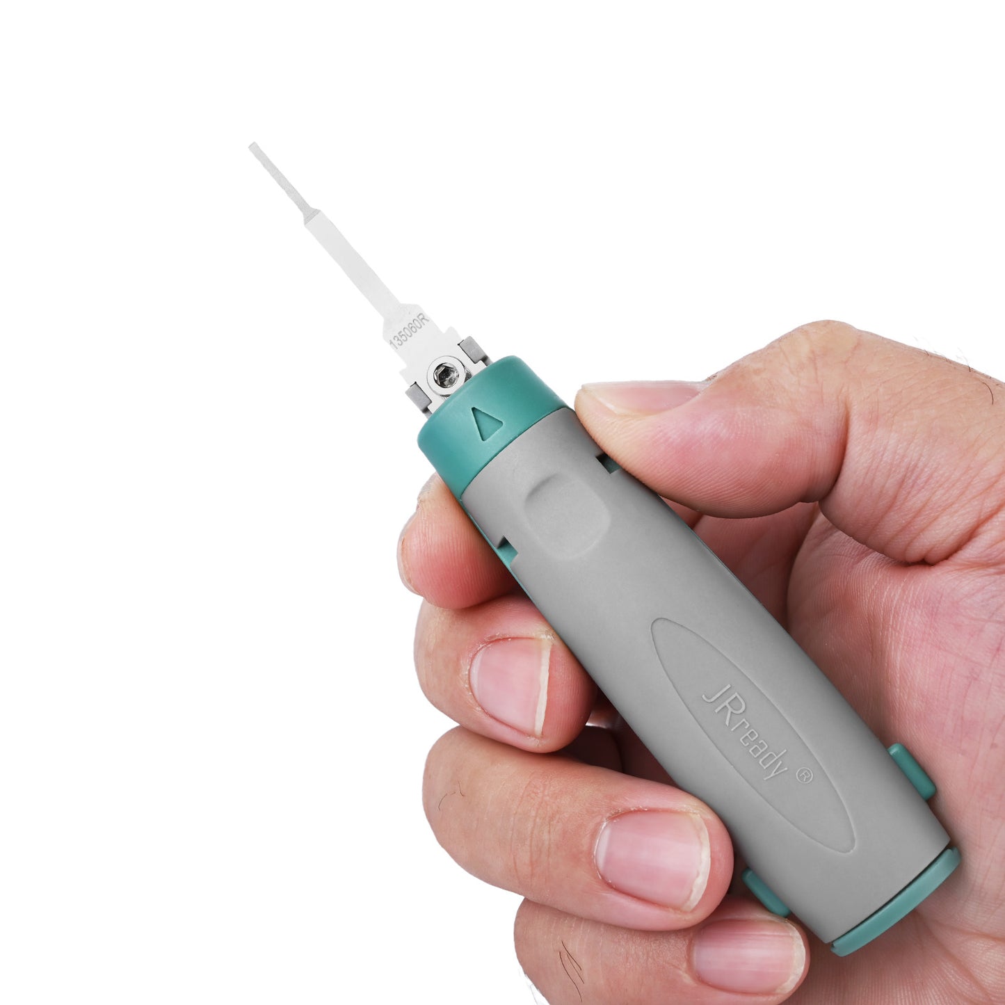 JRready JRconDRK-N135060R Single-Pin Terminal Extraction Tool for 0.6mm wide secondary slot flat-slot connectors and China Domestic DJ0.7 series automotive connectors.