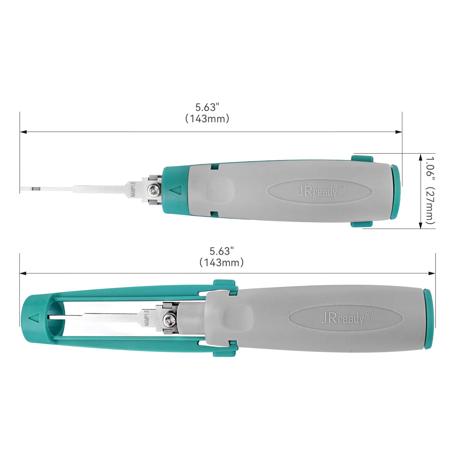 JRready JRconDRK-NAMP1.5 Single-Pin Extraction Tool for AMP Superseal 1.5 Series Connectors & Large Single/Internal Spring Terminals