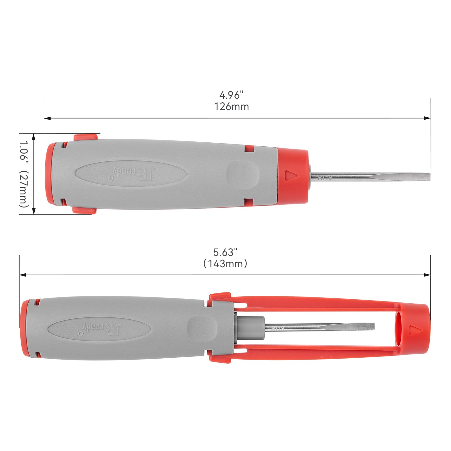 JRready JRconDRK-RT1S Pin Extraction Tool for DEUTSCH DT, DTM, DTP series connector terminals and wedges
