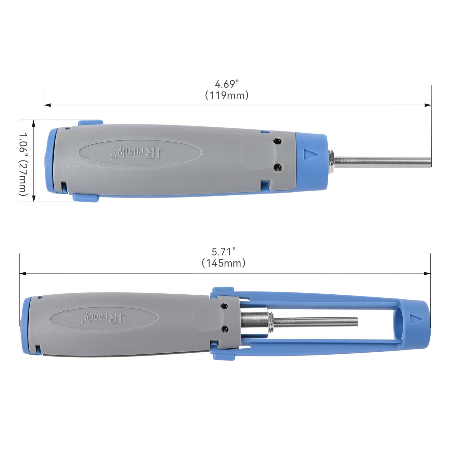 JRready JRconDRK-T320360 Removal Tool / Extraction Tool for Molex Standard .093” 1545; 3191; JST L6.2 series Male and Female Terminals