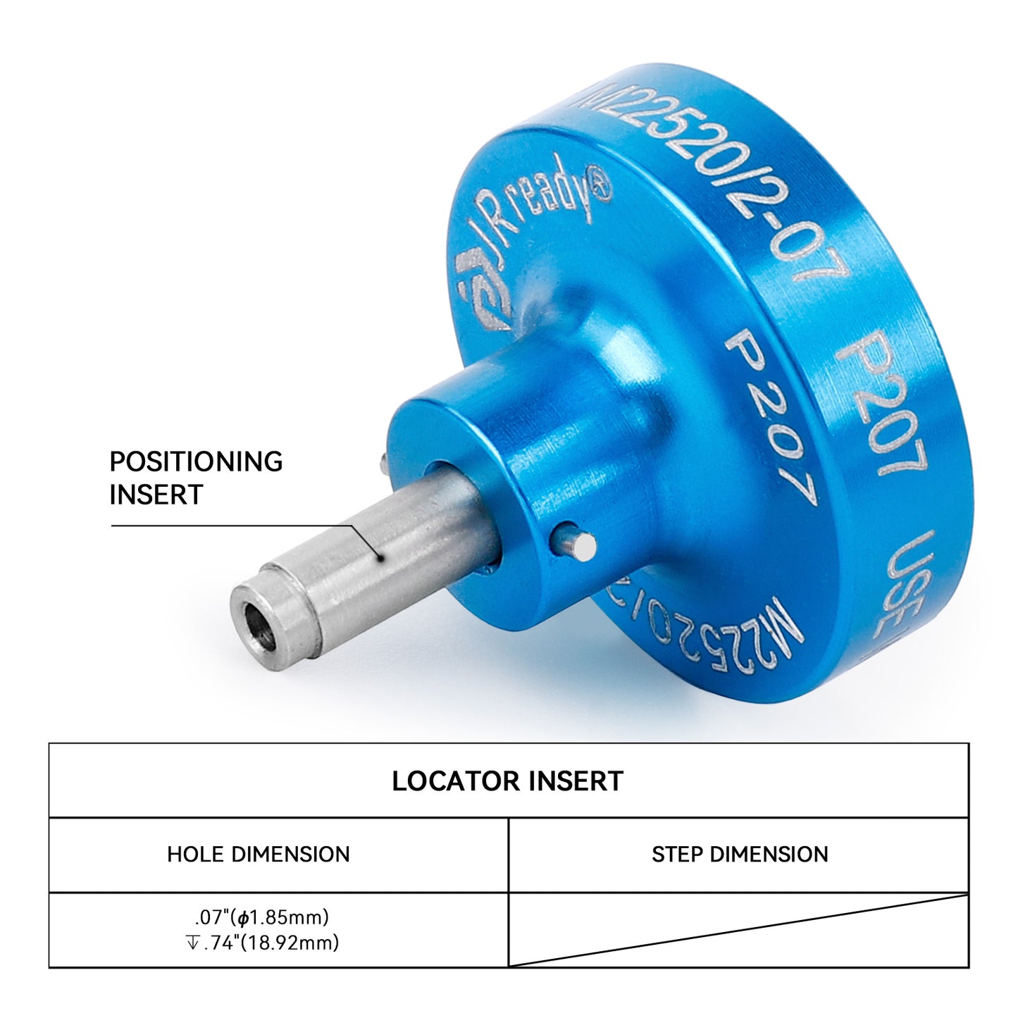 JRready P208 / P207 / P206 / P209 / P210 / P237 Positioner, Use With YJQ-W1A M22520/2-01 Crimp Tool