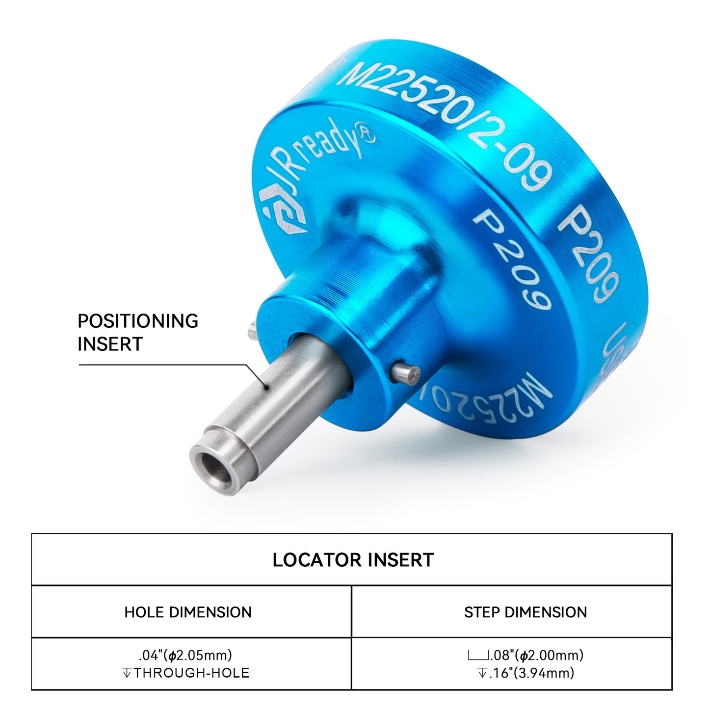 JRready P208 / P207 / P206 / P209 / P210 / P237 Positioner, Use With YJQ-W1A M22520/2-01 Crimp Tool