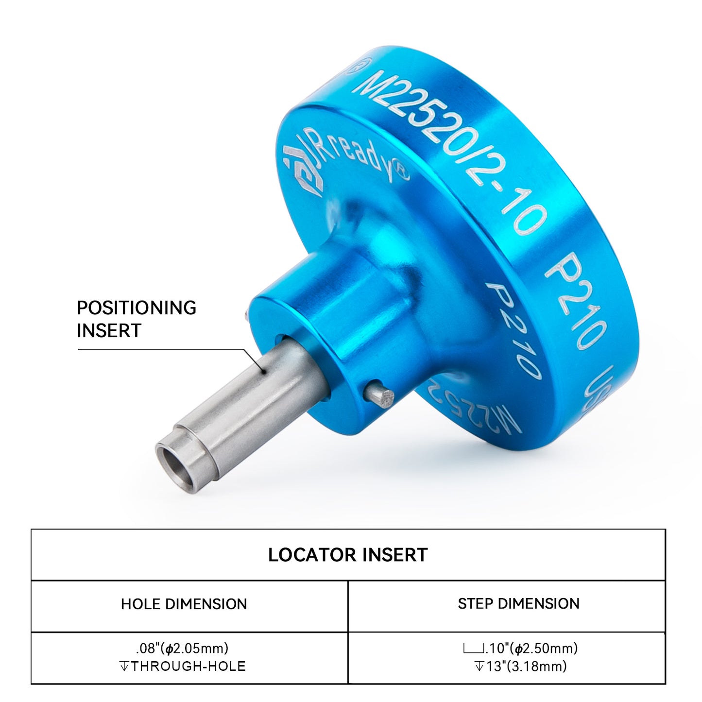 JRready P208 / P207 / P206 / P209 / P210 / P237 Positioner, Use With YJQ-W1A M22520/2-01 Crimp Tool