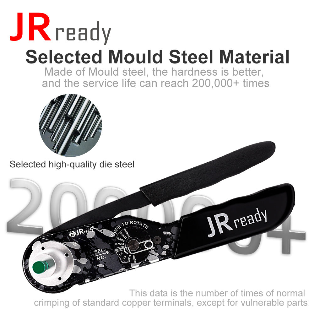 JRready NEW-DT2 CRIMP TOOL 12-22AWG & DT 2-12 PIN CONNECTOR KIT ST6234