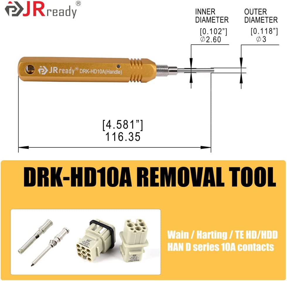 JRready ST5227 Solid Contact Extraction Tools for TE/AMP/Harting/HARTING HAN Series Connector