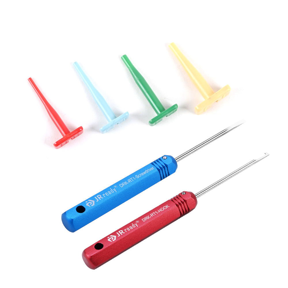 JRready ST5214 Deutsch Terminal Removal Tool Kit Wire Sizes 12 14 16 and 20 Gauge & Steel DRK-RT1 for Deutsch Connector
