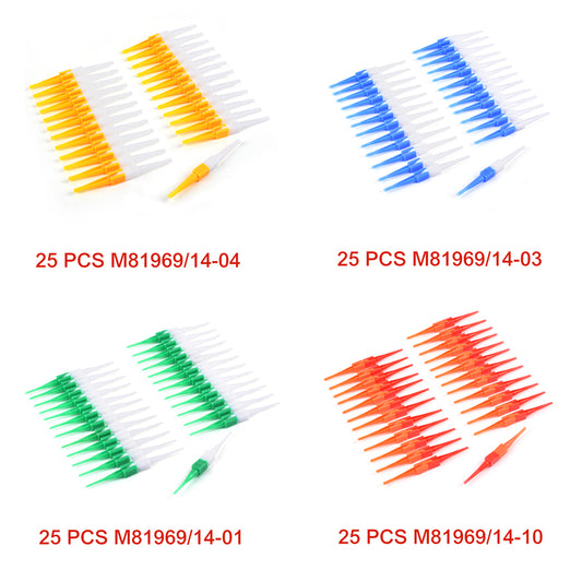 JRready 100 PCS INSERTION & EXTRACTION TOOL KIT: M81969/14-01*25 & M81969/14-03*25 & M81969/14-04*25 & M81969/14-10*25