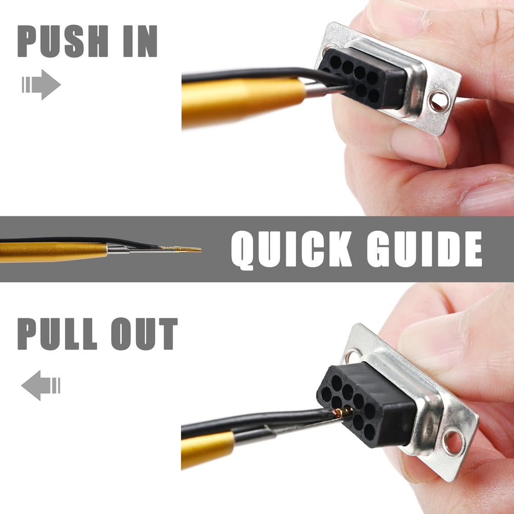 JRready DRK-D-SUB Insertion Extraction Tool for TE/AMP/Harting Heavy Duty 5A Han D SUB Contacts