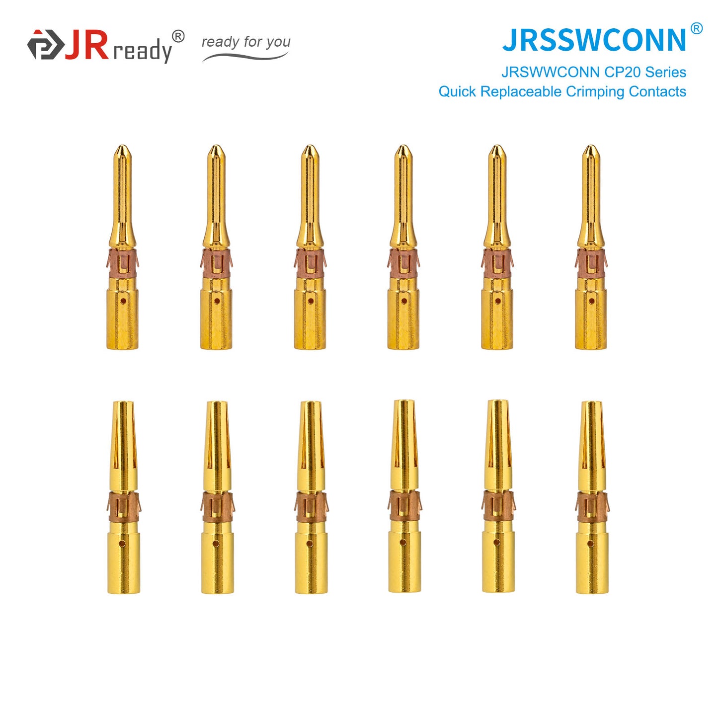 JRready JRSSW CP20 Series Crimping / Soldering Type Contacts