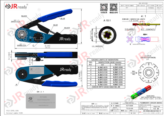 Pinza crimpatrice JRready ACT-992M