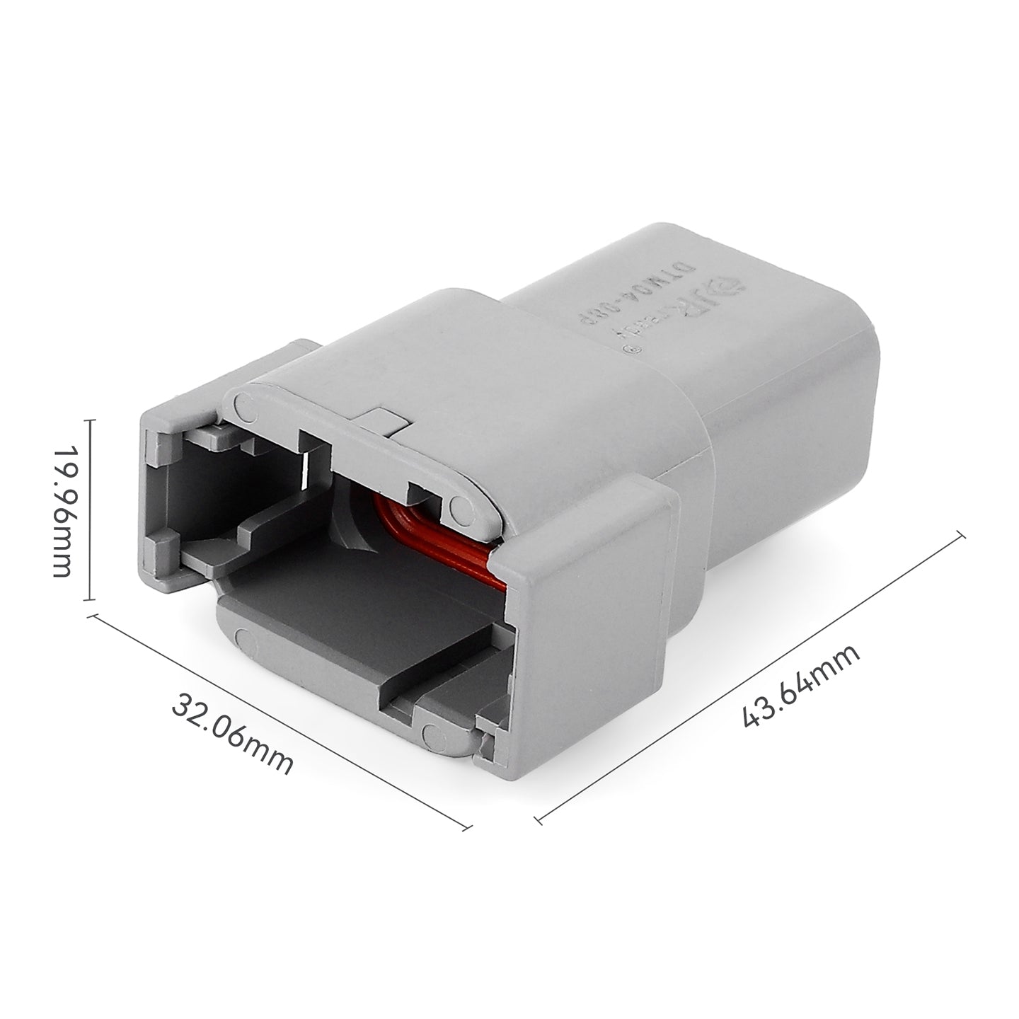 JRready 8-Pin Deutsch DTM Connector Kit with #20 Stamped Contacts, 16-22 AWG - Waterproof Marine, Truck, Motorcycle, Agricultural & Alternative Energy