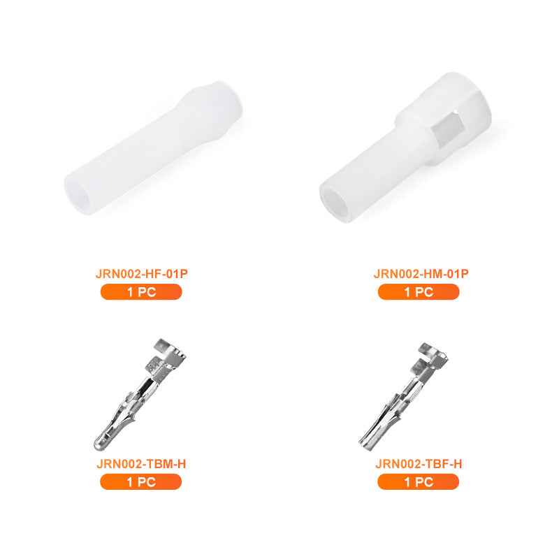 JRready JRN002 1 Pin Standard.093 Pin and Socket Connectors 1 Circuits (20 Matched Sets), 14-20 AWG, Compatible with Molex Standard.093 Male& Female Connector, 5.03 mm Pitch, Free Hanging