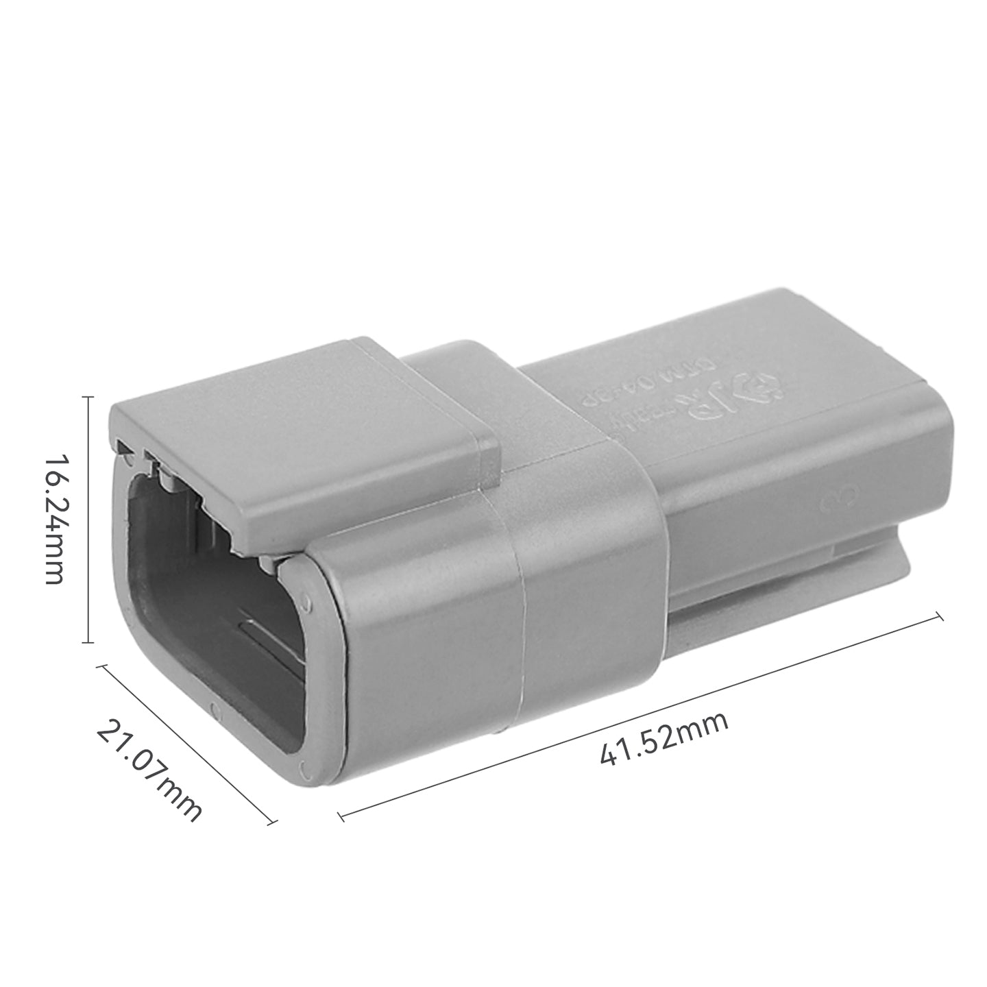 JRready 3-Pin Deutsch DTM Connector Kit with #20 Solid Contacts, 16-22 AWG - Waterproof Marine, Truck, Motorcycle, Agricultural & Alternative Energy