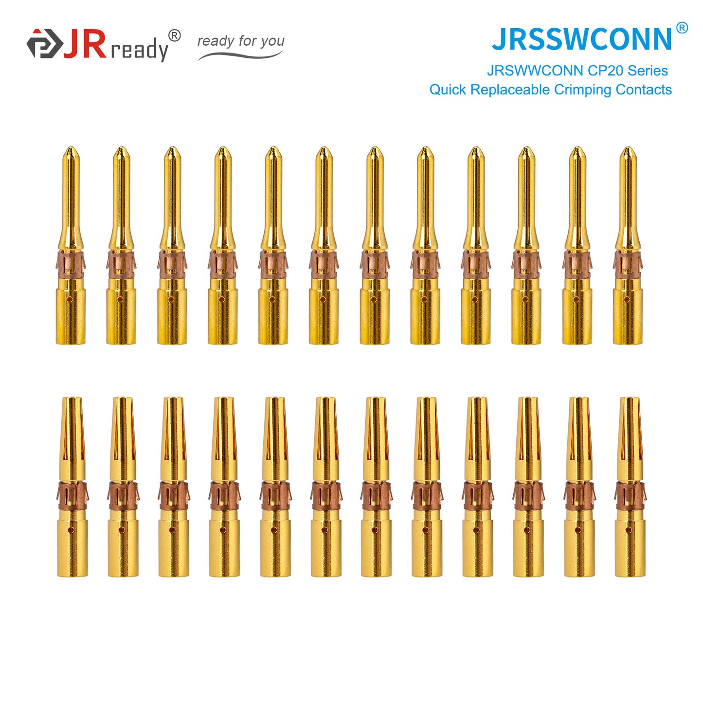 JRready JRSSW CP20 Series Crimping / Soldering Type Contacts