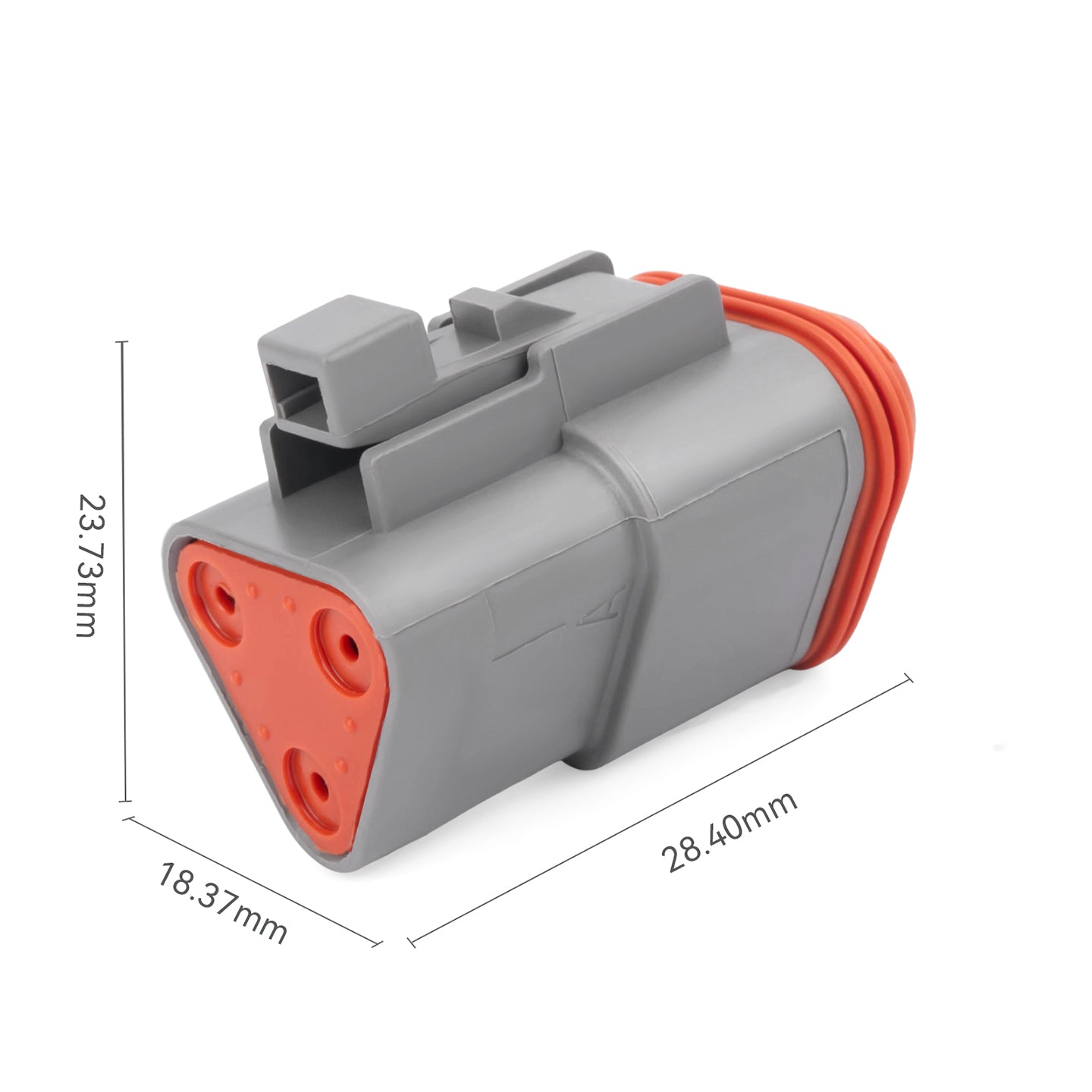 JRready 2-12 Pin Deutsch DT Connector Kit with #16 Machined Solid Contacts, 16-20 AWG - Waterproof Marine, Truck & Machinery Wiring