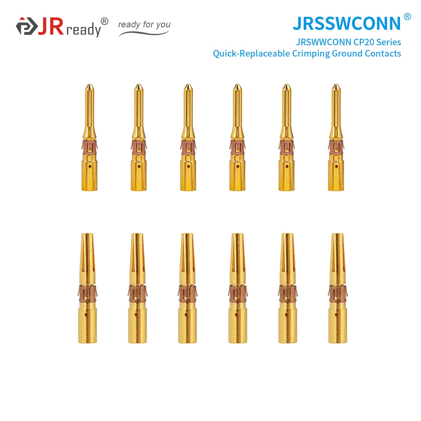 JRready JRSSW CP20 Series Crimping / Soldering Type Contacts
