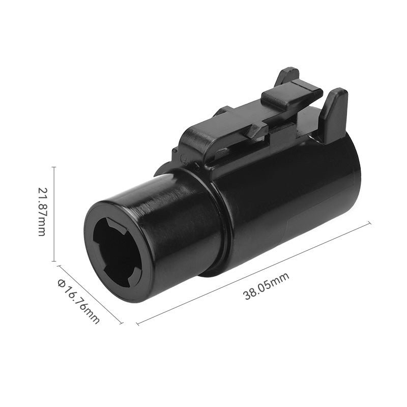 JRready DTHD Series 1-Pin Waterproof Connector Kit, 3 Sets with 8# Solid Contacts, 8-10AWG, 60A