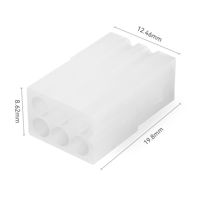 JRready JRN003 6 Pin 20Pairs Molex Connector .062" Pins and Sockets 1.57mm Diameter 18-24AWG Crimp Terminals Standard Molex .062“ 03061062 and 03062061 3.68mm Pitch 6Pin Connectors（20 sets）