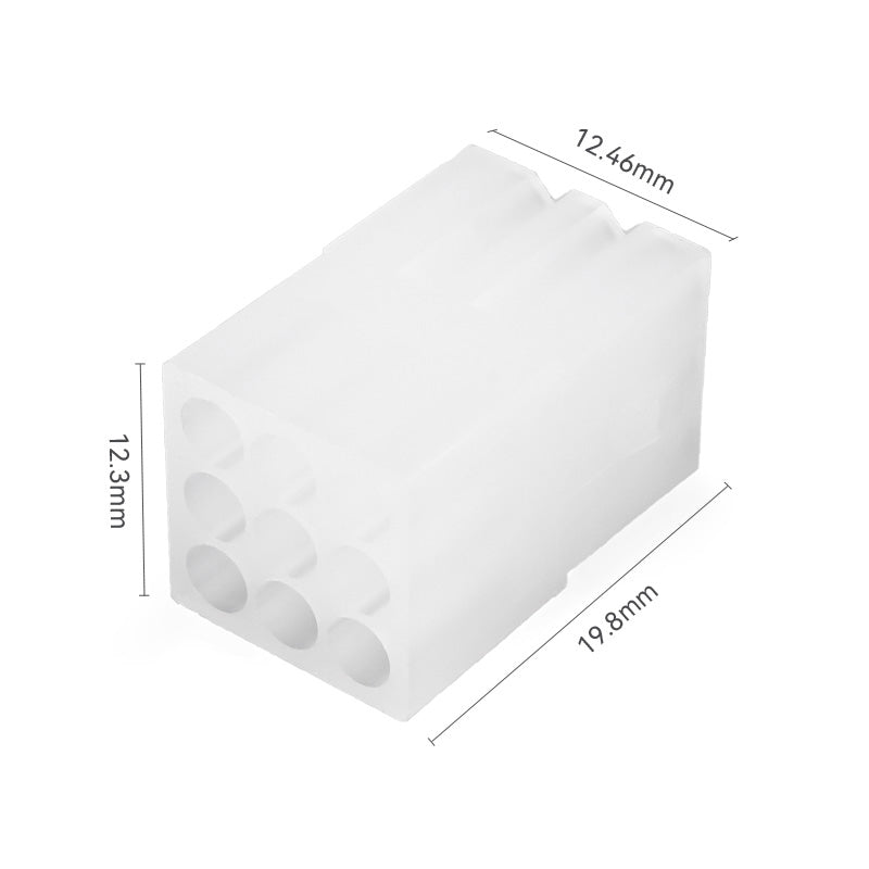JRready JRN003 9 Pin Molex 062" Conenctor Kit Male and Female Power Housing Plug 18-24AWG Crimp Terminals 1.57mm Dia, Pins Sockets Standard .062" 03061092 and 03062092 3.68mm Pitch（20sets）