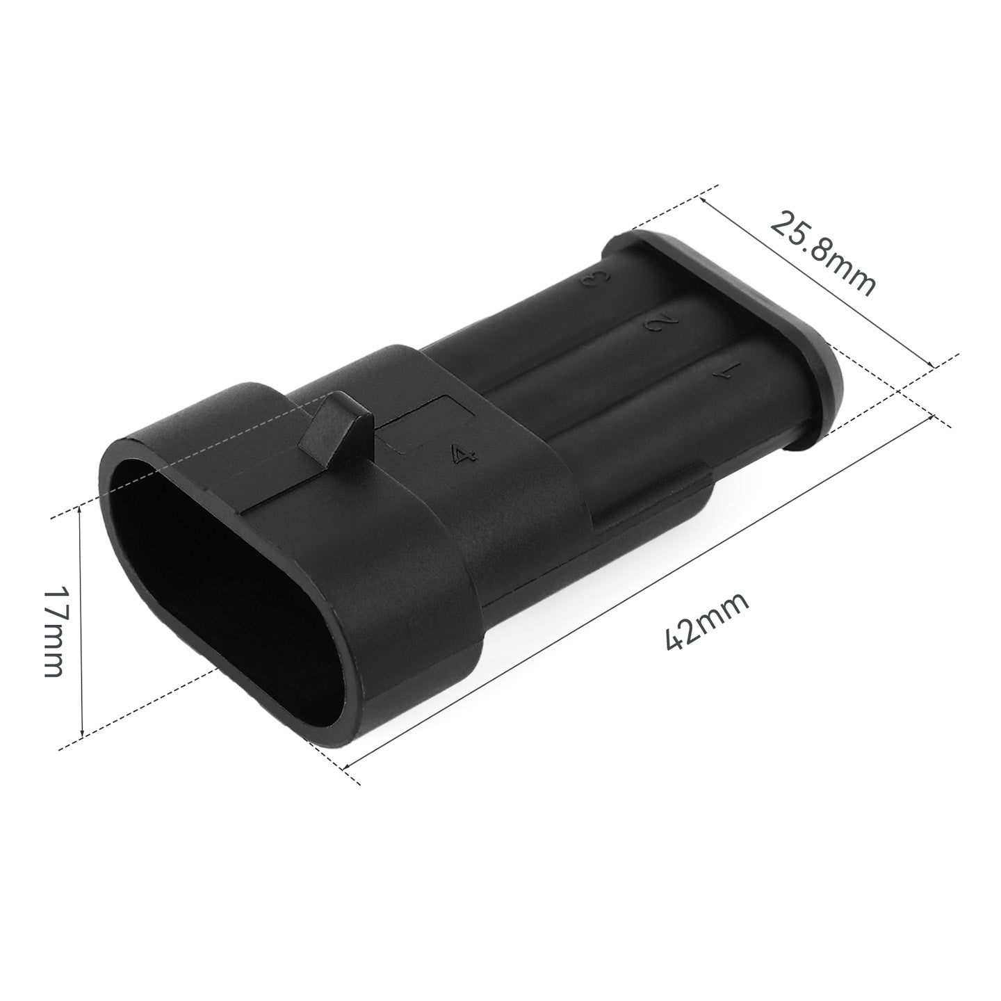 JRready 3-Pin Automotive Wire Connectors - Superseal 1.5 Series Waterproof Electrical Connectors, Automotive Electrical Connectors Kit (6 Sets)