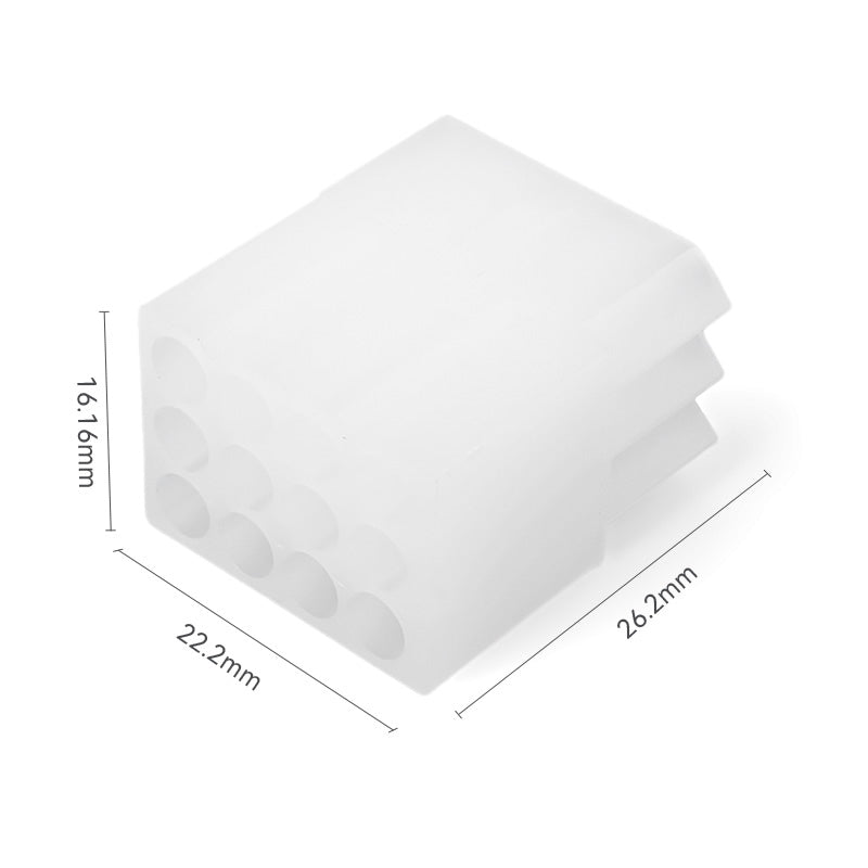 JRready JRN002 12 Pin Standard.093 Pin and Socket Connectors 12 Circuits (20 Matched Sets), 14-20 AWG, Compatible with Molex Standard.093 Male& Female Connector, 5.03 mm Pitch, Free Hanging