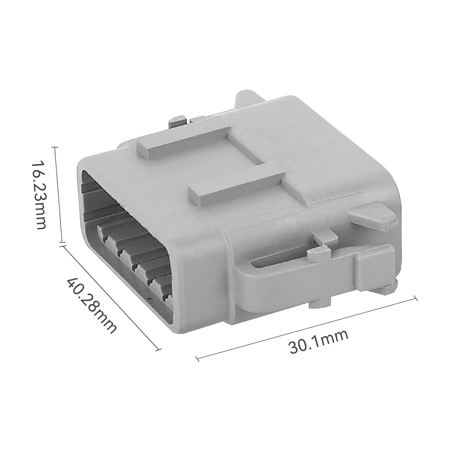 JRready 12-Pin Deutsch DTM Connector Kit with #20 Solid Contacts, 16-22 AWG - Waterproof Marine, Truck, Motorcycle, Agricultural & Alternative Energy