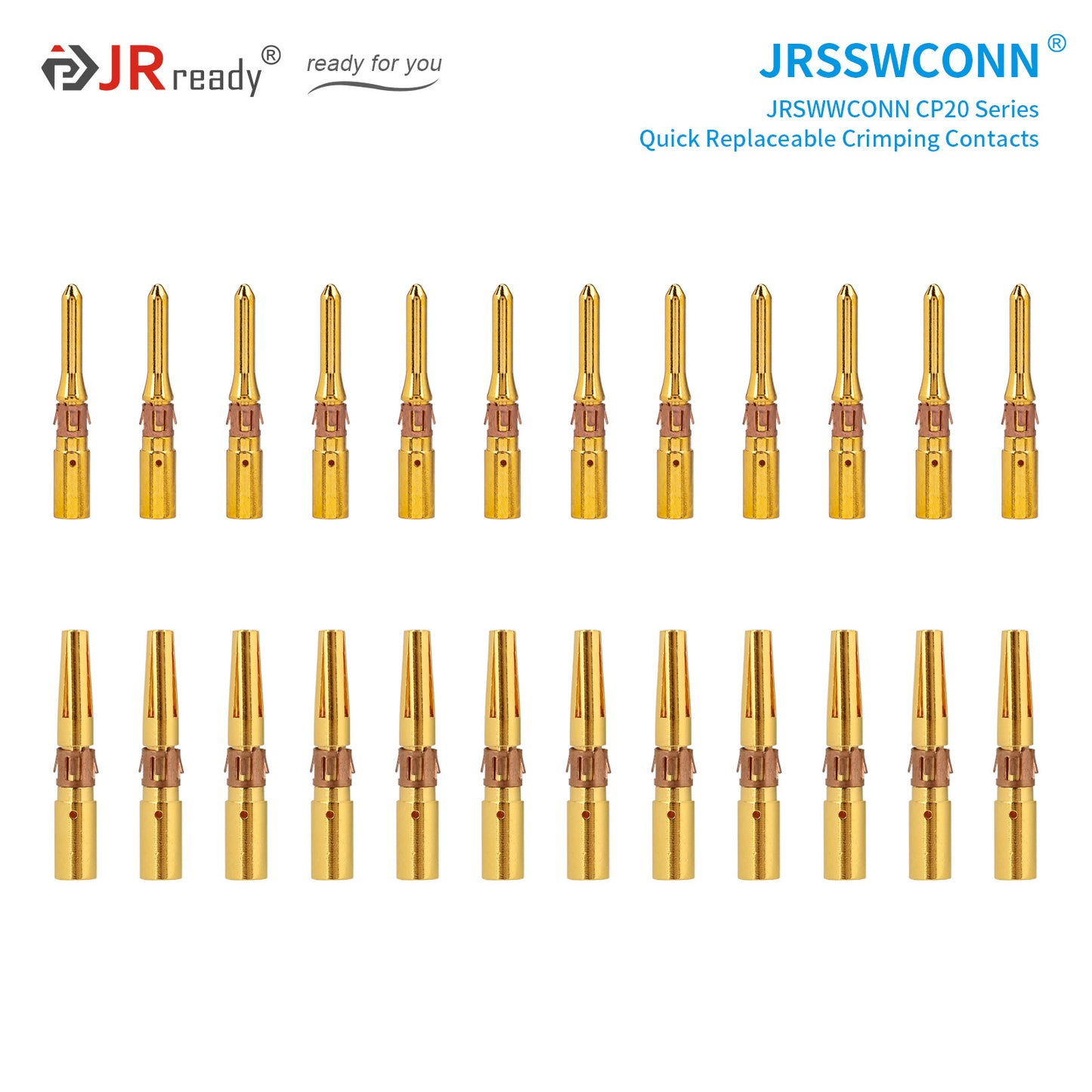 JRready JRSSW CP20 Series Crimping / Soldering Type Contacts