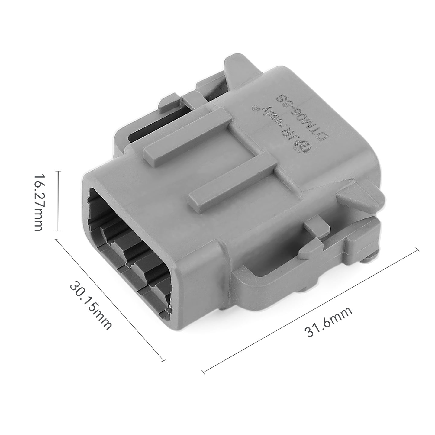 JRready 8-Pin Deutsch DTM Connector Kit with #20 Solid Contacts, 16-22 AWG - Waterproof Marine, Truck, Motorcycle, Agricultural & Alternative Energy