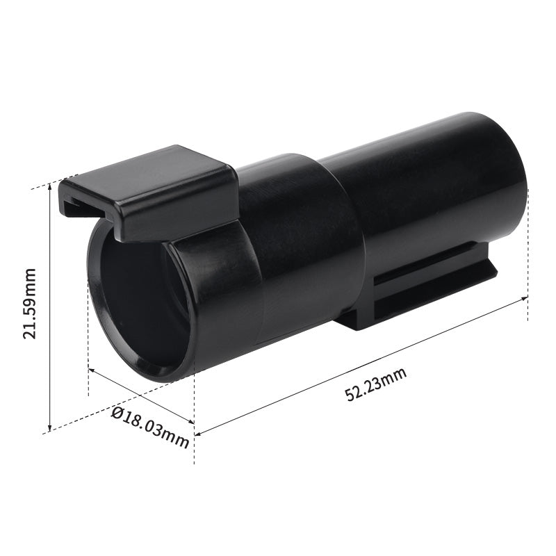 JRready Deutsch DTHD Series 1-Pin Kit with #8 Solid Contacts, 8-12 AWG - High-Current Waterproof Marine, Truck, Agricultural & Alternative Energy
