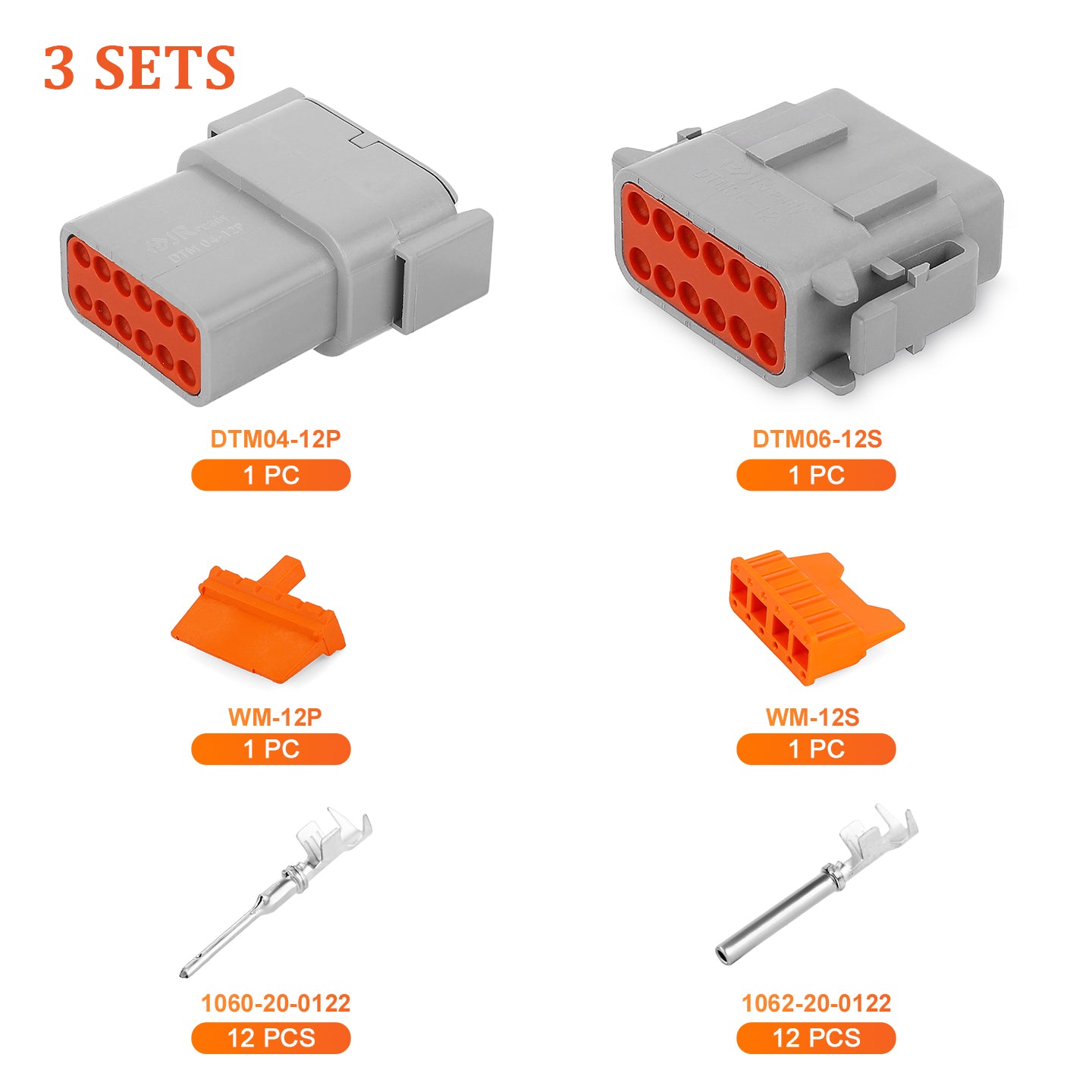 Deutsch DTM Connector Kit 12 Pin within Combine Harvester Control Box