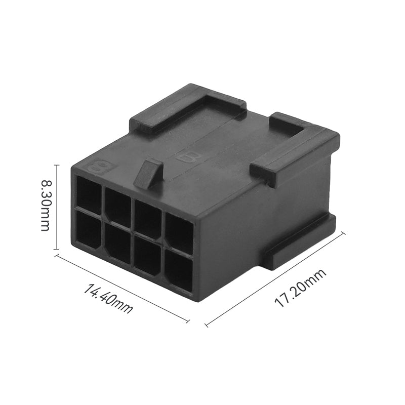 JRready JRN009 8 Pin 8 Circuits Micro-Fit Connector Kit Male Female Receptacle Housing Plug Wire Connector 20-24AWG Terminals Pin Sockets 3.0MM Pitch（20 Sets）