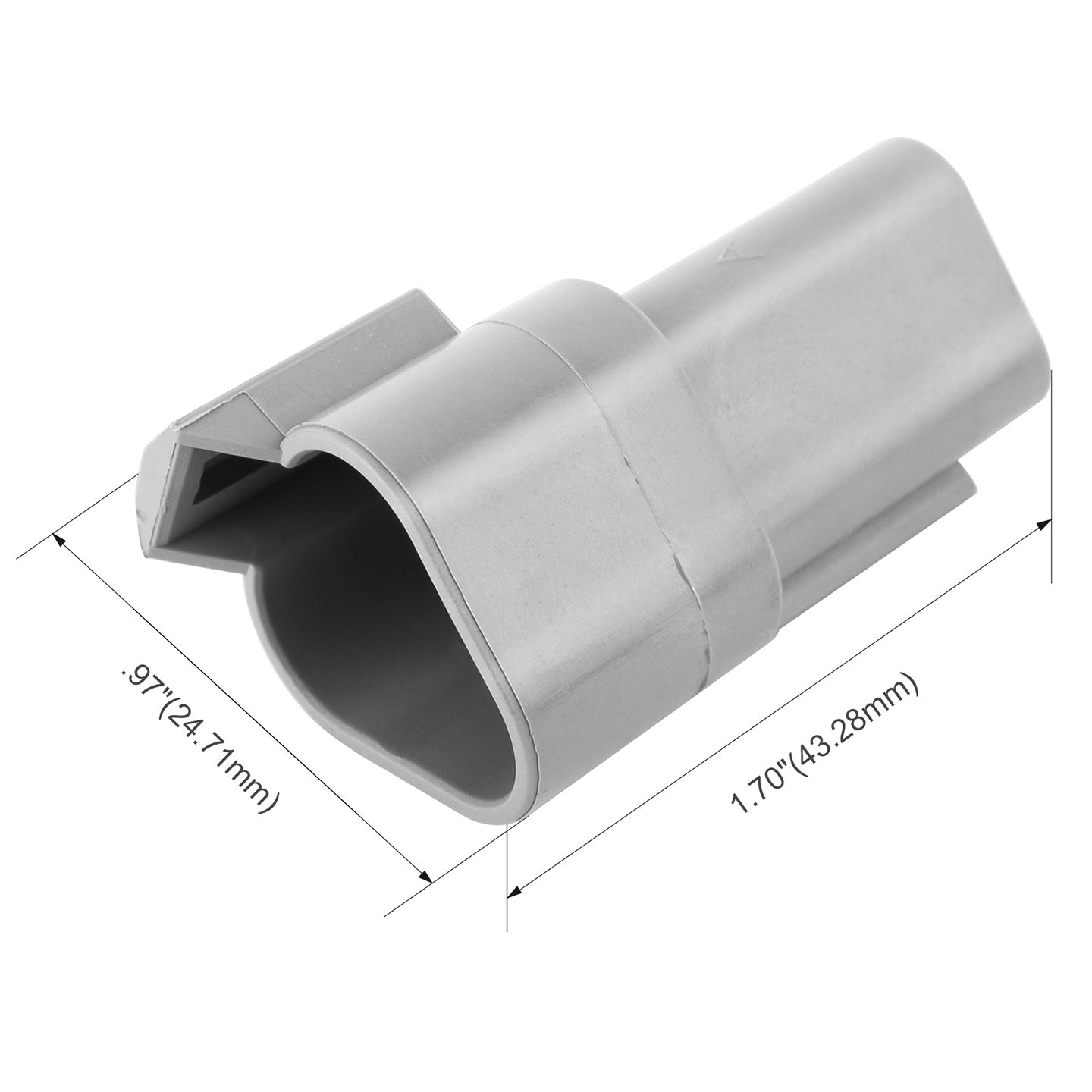 JRready 2-12 Pin Deutsch DT Connector Kit with #16 Machined Solid Contacts, 16-20 AWG - Waterproof Marine, Truck & Machinery Wiring