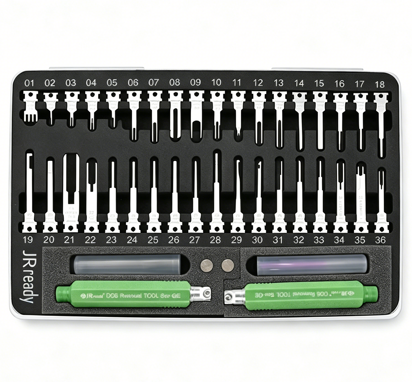 JRready Pin Removal Tool Kit Replacement Tips for Extraction Depinning Tool for Deutsch,AMP/TE,Molex,Delphi,JST,Harting Connectors