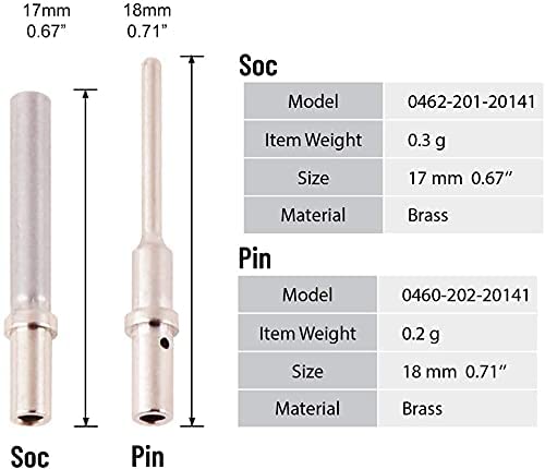 JRready DTM 2 / 3 / 4 / 6 / 8 / 12 Pin Connectors & Solid Contacts 2 Pairs: ST6330-0202 / ST6330-0302 / ST6330-0402 / ST6330-0602 / ST6330-0802 / ST6330-1202