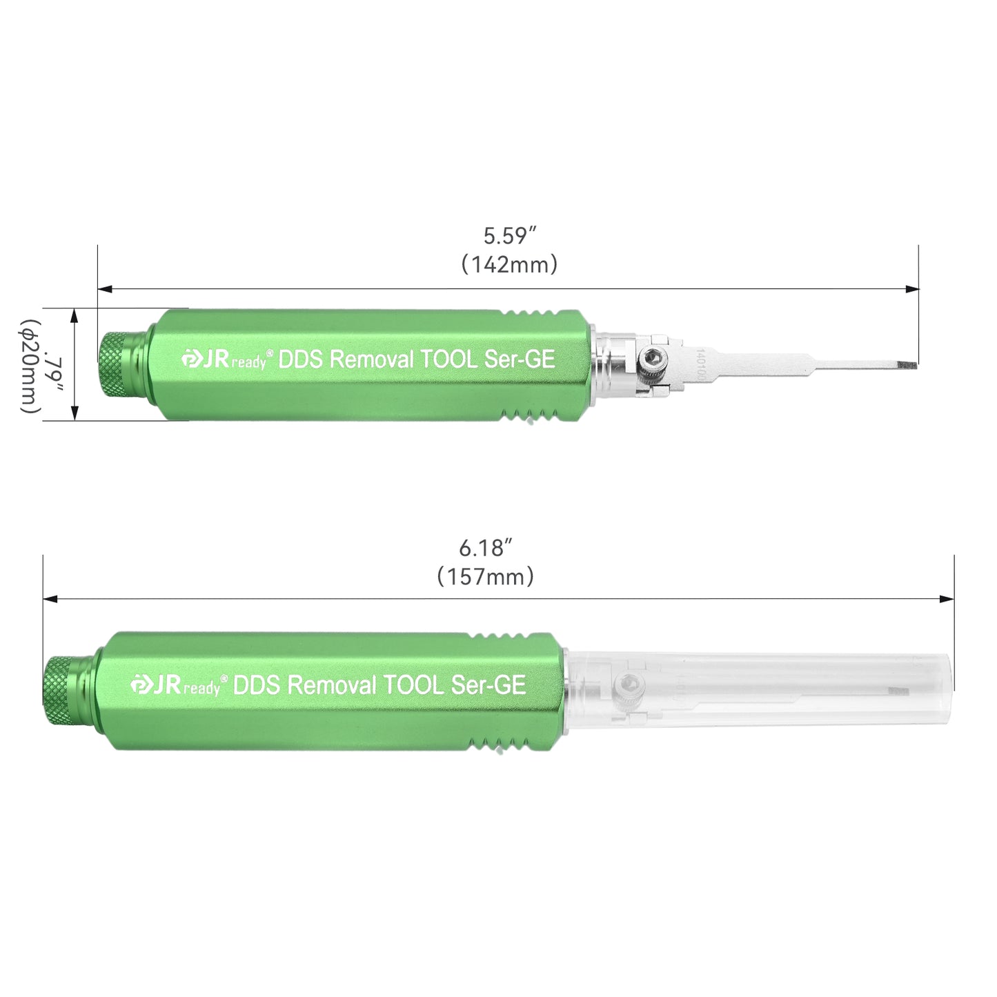 JRready JRDDS-N140100-01/ JRDDS-N140100-07 Strumento di estrazione per terminali a pin singolo per vari terminali a molla singola di grandi dimensioni o terminali a molla interna