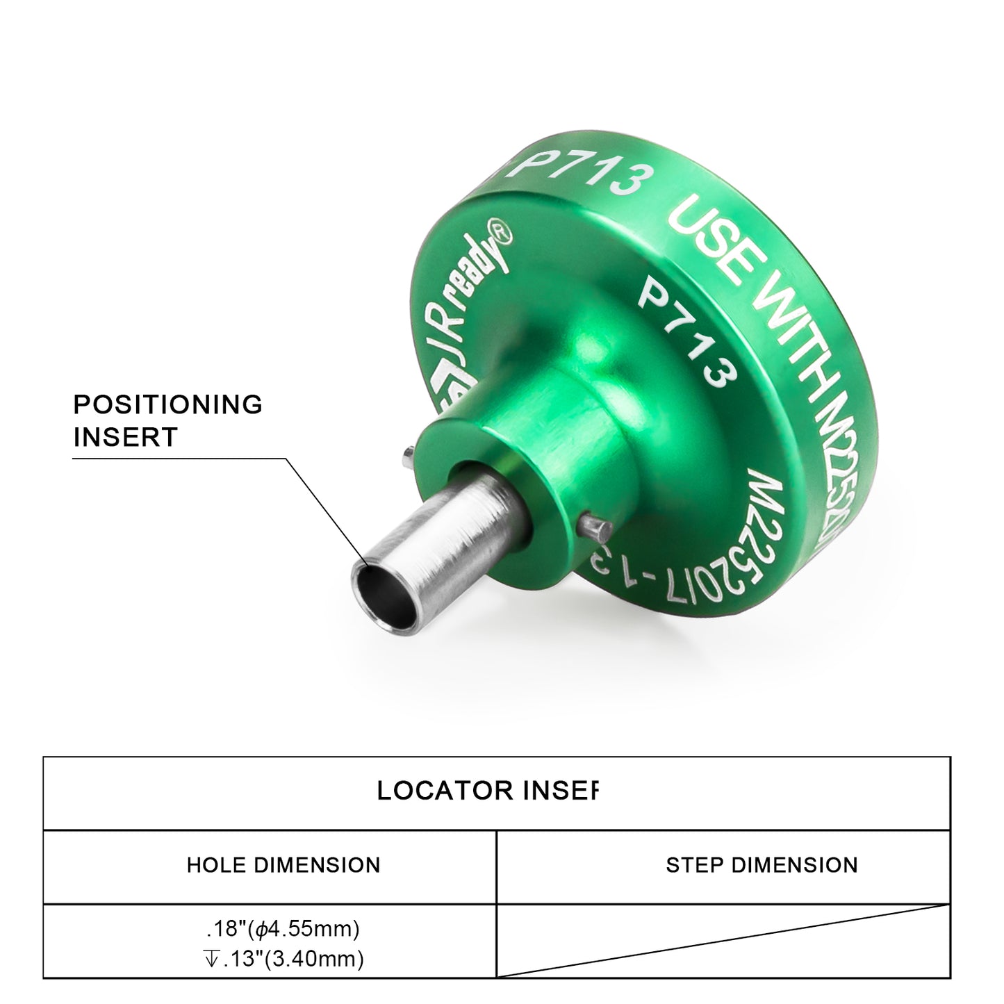 JRready 86-21 / P713 M22520/7-13 Positioner Use With YJQ-W7A M22520/7-01 Crimp Tool