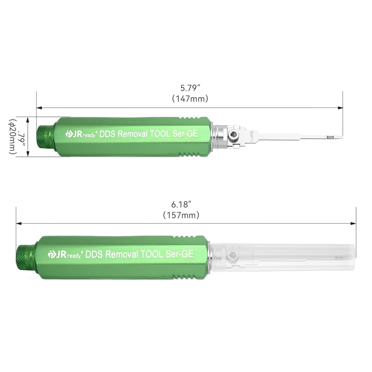 JRready JRDDS-NAMP1.5-01/ JRDDS-NAMP1.5-07 Ausziehwerkzeug für Einzelstiftklemmen der AMP Superseal 1.5-Serie und anderer großer Einzelfederklemmen oder Innenfederklemmen 